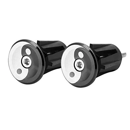 Fahrradlenker Endkappen,Fahrrad Lenkerstopfen Lenker Bar Ende Stecker Handlebar Ende Plugs für Bike Fahrrad (Schwarz) Fahrräder und Ersatzteile