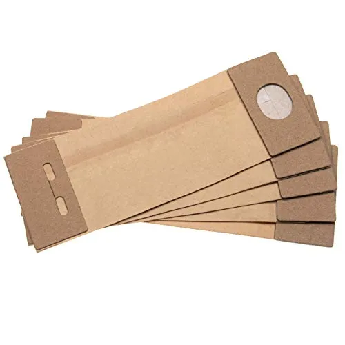 vhbw 5X Turbofilter kompatibel mit Makita BO5021, BO6030, BO5020, BO4900VJ Schwingschleifer, Exzenterschleifer - Papier-Staubbeutel Set, braun