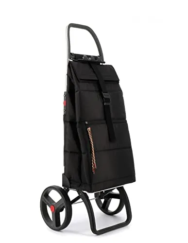 Klappbarer Einkaufstrolley Rolser Big Polar 2 große Räder - Schwarz