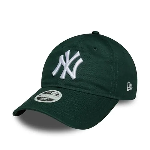 New Era 9Twenty WMNS MLB Yankees Cap - Dunkelgrün - Modische Baseballcap in Einheitsgröße, verstellbar mit Metallschnalle. Ideal für Frühling und Sommer, atmungsaktiv und bequem für jeden Tag.