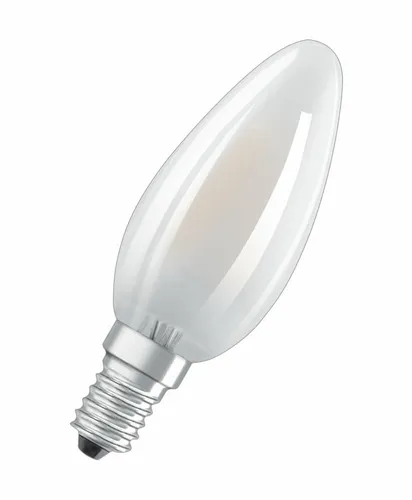 OSRAM SUPERSTAR E14 B35 LED 5,5W - Energiesparlampe mit 806lm Helligkeit und warmweißem Licht (2700K), ideal für stimmungsvolle Beleuchtung in Wohnräumen.
