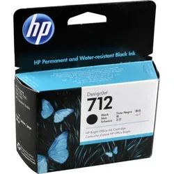 HP 712 (3ED71A) schwarz Druckerpatrone - Original-Hochleistungspatrone mit 80ml, perfekte Druckqualität für DesignJet Drucker