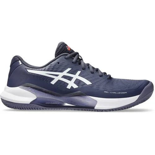 ASICS Herren Gel-Challenger 14 Clay Sneaker - Indigo Nebel Weiss, 44 EU - Herren-Sneaker mit einteiligem Obermaterial für optimalen Halt und WingWall-Technologie für verbesserte seitliche Bewegungen. Ideal für Tennis und Sport.