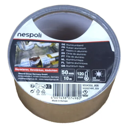 Aluminiumband 10 m 50 mm Reparaturband Abdichtband