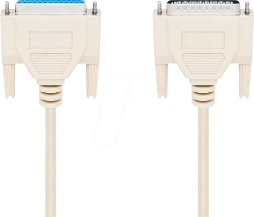 AK 404 - D-SUB Verlängerung, 1:1, 25-pol., Stecker/Buchse, 1,8m