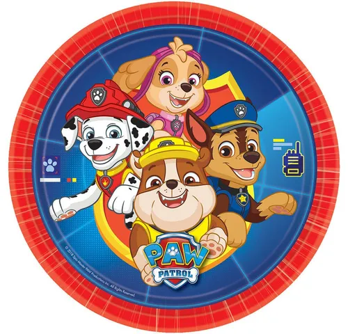 Amscan Pappteller Pappteller 'Paw Patrol', Ø22,8cm/8Stk.
