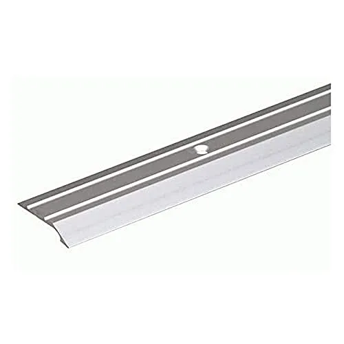 Alberts 490508 Ausgleichsprofil | gebohrt | Aluminium, edelstahlfarbig eloxiert | 900 x 30 mm