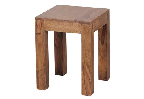 FINEBUY Beistelltisch SuVa2546_1 aus Massivholz - Ablagetisch im Landhausstil, 35 x 35 cm, robustes Massivholz und elegantes Design für Ihr Wohnzimmer.