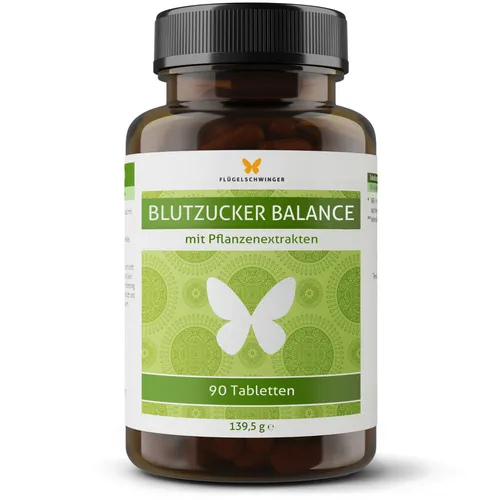 Blutzucker Balance Tabletten für 3 Monate - Nahrungsergänzungsmittel mit 90 Tabletten, laktosefrei und ohne Gentechnik, unterstützt die Blutzuckerregulation mit Berberin und Ceylon Zimt.