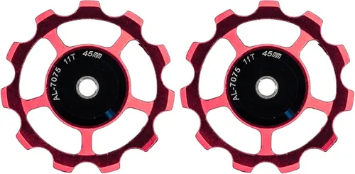 2x Fahrrad Riemenscheibe Schaltwerk Führungsrad Aluminium 7075 mit 689-2RS, 11T