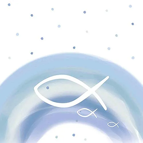 Ambiente - Luxury Paper Products Papierservietten - Servietten Lunch/Party/ca. 33x33cm Rainbow Blue - First Communion - Kommunion und Konfirmation Tisch-Deko