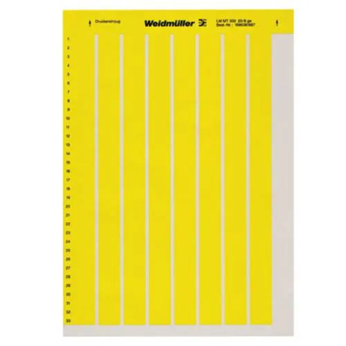 Weidmüller 1724161687 LM MT300 30X20 GE Beschriftungssystem Drucker Montage-Art: aufkleben Beschriftungsfläche: 20 x 30 mm Gelb Anzahl Markierer: 78