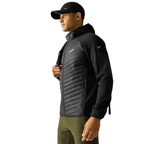 Regatta Hybrid Softshelljacke Andreson Herren - Schwarz, Größe XL - Die Regatta Andreson Hybrid Softshelljacke vereint Wärme und Flexibilität für Outdoor-Aktivitäten. Mit innovativer Warmloft-Isolierung und wasserabweisendem Material ist sie der ideale Begleiter für jedes Abenteuer.