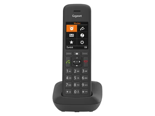 Gigaset Telefon C575, schnurlos in schwarz - Festnetztelefone mit TFT-Farbdisplay, bis zu 17 Stunden Gesprächszeit und erweiterbar auf bis zu 6 Mobilteile - ideal für Familien und Home Offices.