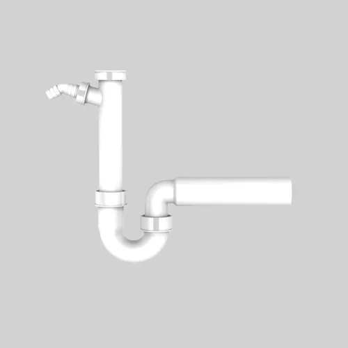 Sanit Flaschengeruchsverschluss G1 1/2 x 40 Sifon mit Geräteanschluss