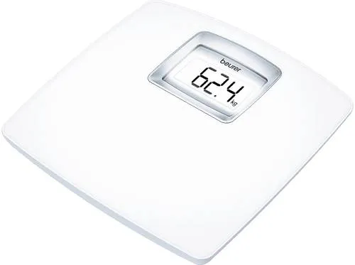 Beurer Personenwaage PS 25 - digitale Personenwaage bis 180kg, große Trittfläche und extra großes LCD-Display für optimale Lesbarkeit