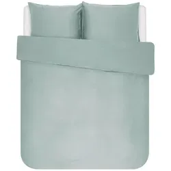 Essenza Bettwäsche Minte, Grün, 200x200 cm - Hochwertige Satin-Bettwäsche (200x200 cm) aus Oeko-Tex® zertifizierter Baumwolle, ideal für erholsame Nächte. Pflegeleicht und mit elegantem Schimmer für ein stilvolles Schlafzimmer.