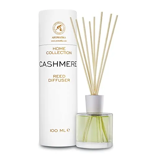 Raumduft Diffuser Kaschmir 100ml - Duftdiffusor mit Stäbchen - Raumparfüme - Raumbeduftung - Zimmerduft - Raumluft - Aromadiffusers - Reed Diffuser - Haus Parfüm - Duftaroma - Duft Diffuser