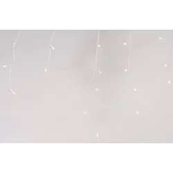 Lumineo Lichtervorhang ICICLE TWINKLE 490 LED 20 m warm weiß - Weihnachtsbeleuchtung mit 490 LEDs, 8 Twinkle-Funktionen und praktischer Timer-Funktion für automatische Steuerung. Wetterfest (IP44) für Innen- und Außenbereich – ideal für festliche Dekoration.