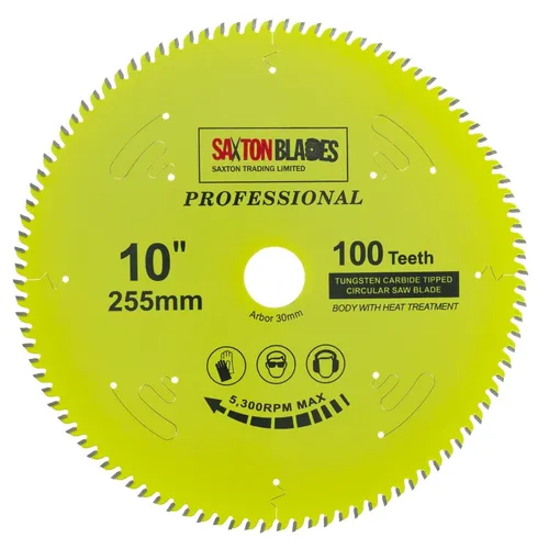 TCT255100TPRO Saxton Professional Range TCT Kreissägeblatt 255 mm x 100 T x 3...