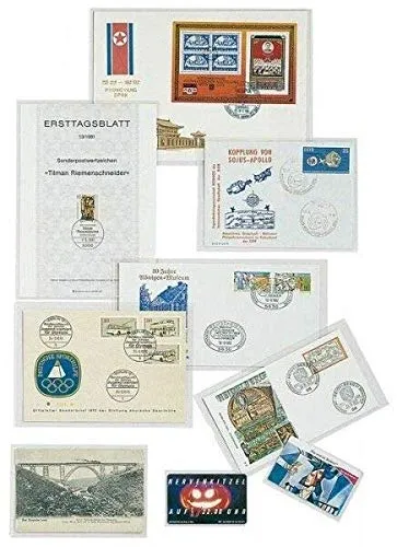 Lindner 882LP Schutzhüllen Innenmaß 155 x 110 mm, 50er-Packung