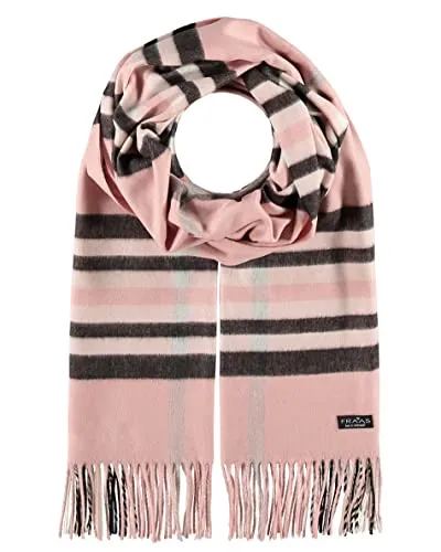 Fraas Modeschal Cashmink® mit Fransen in pink von FRAAS