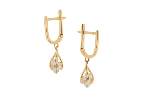 Rotgold-Ohrringe von Golders