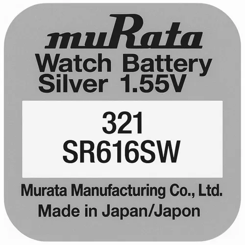 muRata 321 Uhrenbatterie SR616SW von muRata