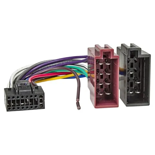 tomzz Audio 7000-015 Originalradio Anschlußkabel kompatibel mit Kenwood Radios KRC KDC JVC ab 2011 ISO 16 polig 22x9,9mm