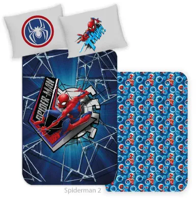 Spiderman Bettwäsche Thiwp 100×135 cm - Bettwäsche aus 100% Baumwolle für Kinder, mit Spiderman-Motiv – ideal für kleine Superhelden und sorgt für einen traumhaften Schlaf!