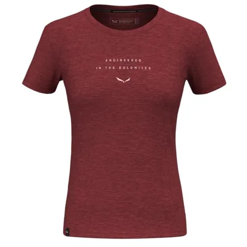 Salewa Eagle Eitd Merino T-Shirt Women, Syrah, XS