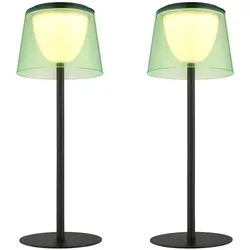 2er Set LED Tischleuchte mit Touchdimmer, Akku, H 34 cm