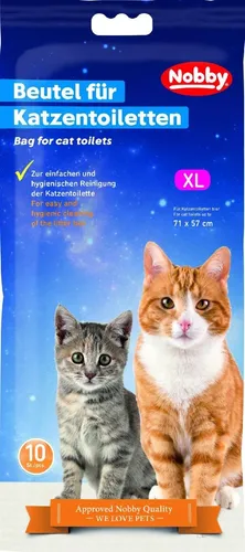 Nobby Beutel für Katzentoiletten XL für Toiletten bis 71 x 57 cm 10Stück