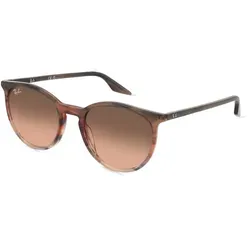 Ray-Ban RB2204 Unisex-Sonnenbrille - Sonnenbrillen mit braunem Acetat-Gestell und rosefarbigen Gläsern, idealer Schutz und stilvolles Design für jeden Anlass.