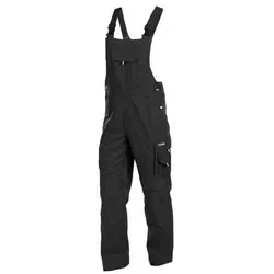 DASSY® Ventura Arbeitslatzhose mit Kniepolstertaschen, Schwarz, Gr. 60 - Hochwertige Arbeitslatzhose in Schwarz mit verstellbaren Kniepolstertaschen für optimalen Komfort und Schutz. Ideal für Profis in Handwerk und Bau.