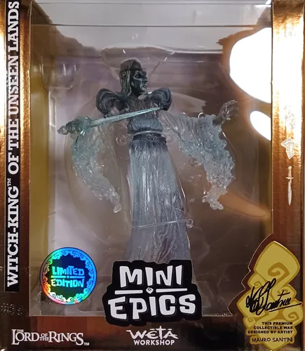 Herr der Ringe Mini Epics: The Witch-King of the Unseen Lands Limited Edition 19 cm - Actionfigur in limitierter Auflage von 5000 Stück, detailreiche Vinylfigur des mächtigen Hexenkönigs, perfekt für Sammler und Fans der Reihe.