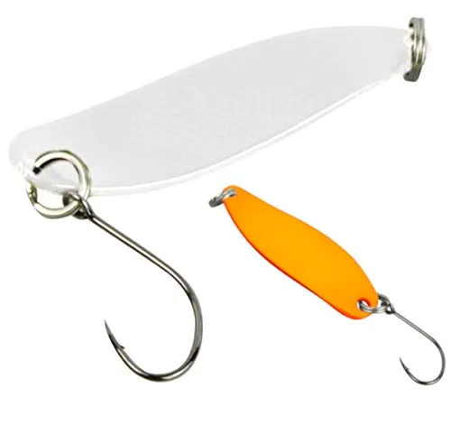 FTM Spoon Hammer 3,3cm 2,4g - Forellenblinker, Farbe:UV weiß/UV orange