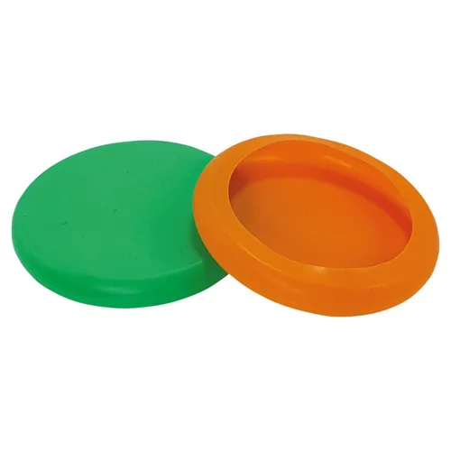 Nobby Dosendeckel Silikon 800g-1200g 2er Set grün orange universal 11,5cm