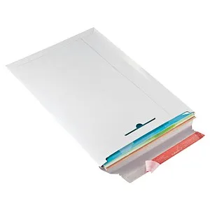 ColomPac Kartonversandtaschen weiß DIN A3 - Robuste Versandtaschen mit Kantenschutz, ideal für sicheren Versand und optimale Anpassung an den Inhalt