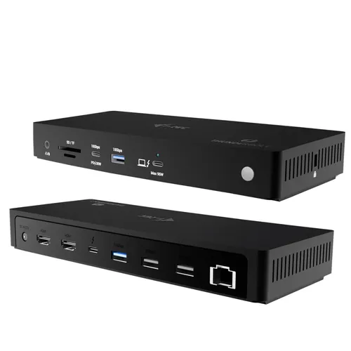 I-Tec Docking Station für Thunderbolt 3-5 - Vielseitige Dockingstation mit USB-C und Thunderbolt 4, 2 x HDMI und 160 Watt Leistung für optimales Arbeiten mit mehreren Displays.