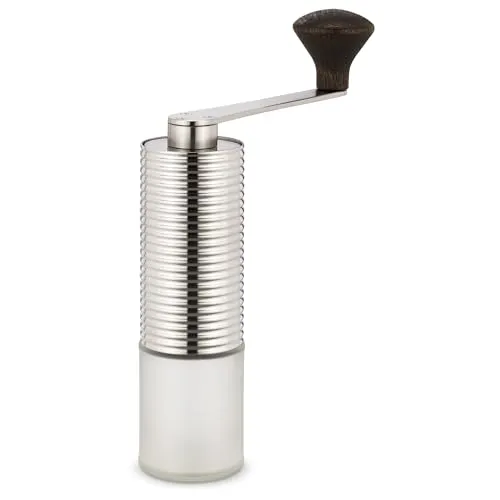 millone compact manuelle Kaffeemühle - Kaffeemühle mit präziser Mahlgradeinstellung, Edelstahlgehäuse und zwei Mikrokugellagern für reibungsloses Mahlen. Perfekt für Kaffeeliebhaber, die Wert auf Qualität legen.