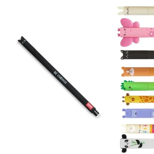 LEGAMI Gelstift Vario Katze | Erstelle dein persönliches Set | radierbare Thermotinte | 0,7 mm Spitze | in vielen verschiedene Motive | inkl. Radierfunktion | für Schule & Büro