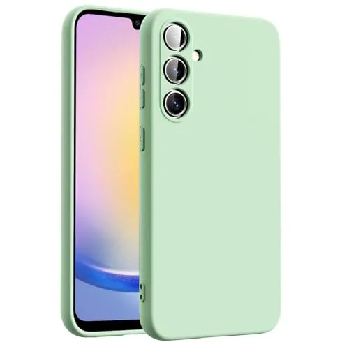 CoolGadget TPU Handyhülle für Samsung Galaxy A25 5G Silikonhülle, farbige TPU Soft Case mit Grip-Oberfläche, kompatibel mit Samsung Galaxy A25 5G (6,5 Zoll), Grün
