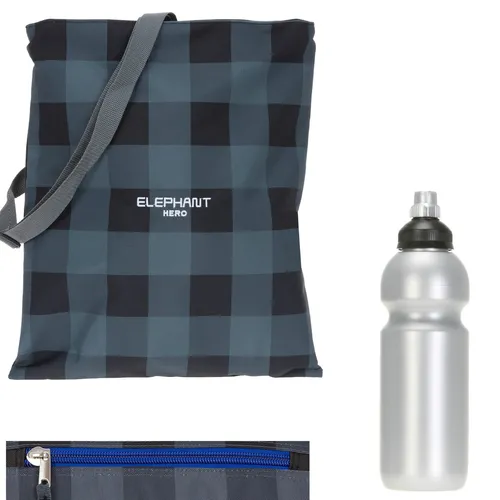 Sportbeutel Turnbeutel Elephant Signature Attach Bag Jungen 12371 Plaid Blue +f