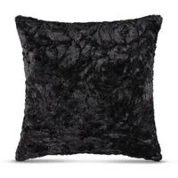 Bestlivings Kissenhülle Rose Kuschel 60 x 60 cm Schwarz