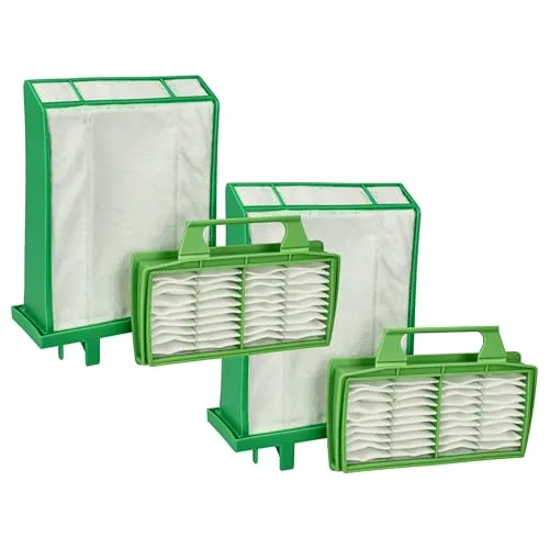 vhbw Filter-Set kompatibel mit Sebo Airbelt K3, K1 Staubsauger - 4X Filter (Mikrofilter, Hygieneschutzfilter)