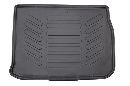 Trimak Passgenau 3D Kofferraumwanne Kompatibel mit Renault Scenic 2 Gen 2003-2008 Kofferraummatte Schutzmatte Auto Zubehör Antirutschmatte Kantenschutz TPE Gummi Dauerhaft Schwarz