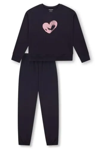 Schiesser Mädchen Schlafanzug Set - Frottee, Fleece & Sweat, Größe 140 bis 176 - Schlafanzüge für Mädchen mit weicher Baumwolle und bequemen Bündchen für optimalen Komfort während der Nacht.