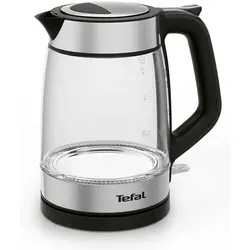 Tefal KI6058 Wasserkocher 1,7L mit Messstreifen - Glas Wasserkocher mit 1,7L Fassungsvermögen, transparentem Design und leicht zu reinigender Öffnung. Ideal für präzises Ausgießen und umweltfreundlich reparierbar.