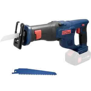 Güde Säbelsäge USS 18-0, 58513 - Akku 18V - Akku-Säbelsäge für präzise Trenn- und Sägearbeiten bis 115mm Schnittleistung. Mit werkzeuglosem Sägeblattwechsel und Softgrip für komfortables Arbeiten.